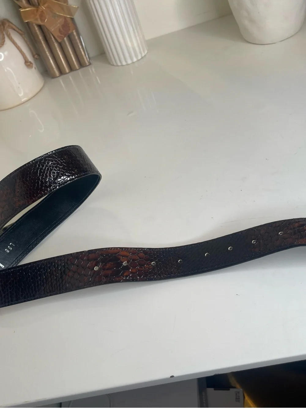 Jana Kos Snakeskin Belt L38